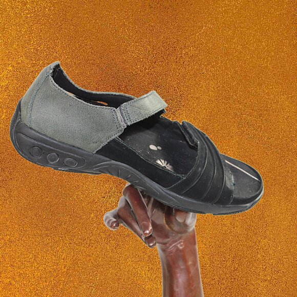 Therafit Lola Black Grey Plantar Fasciitis Friendly Sandal, Size 39 (8.5 - 9) - Picture 4 of 12